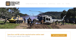 Desktop Screenshot of predatorpaintballpark.com